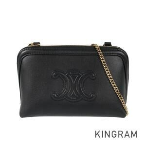 Celine Triomphe leather shoulder bag